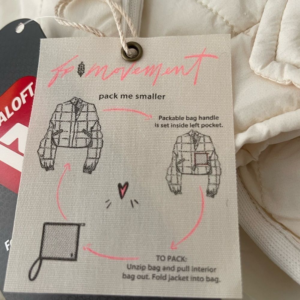 NWT FP Movement x Hatch Printed Puffer Jacket size Medium maternity - Picture 15 of 15